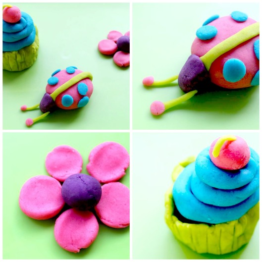 play dough collage